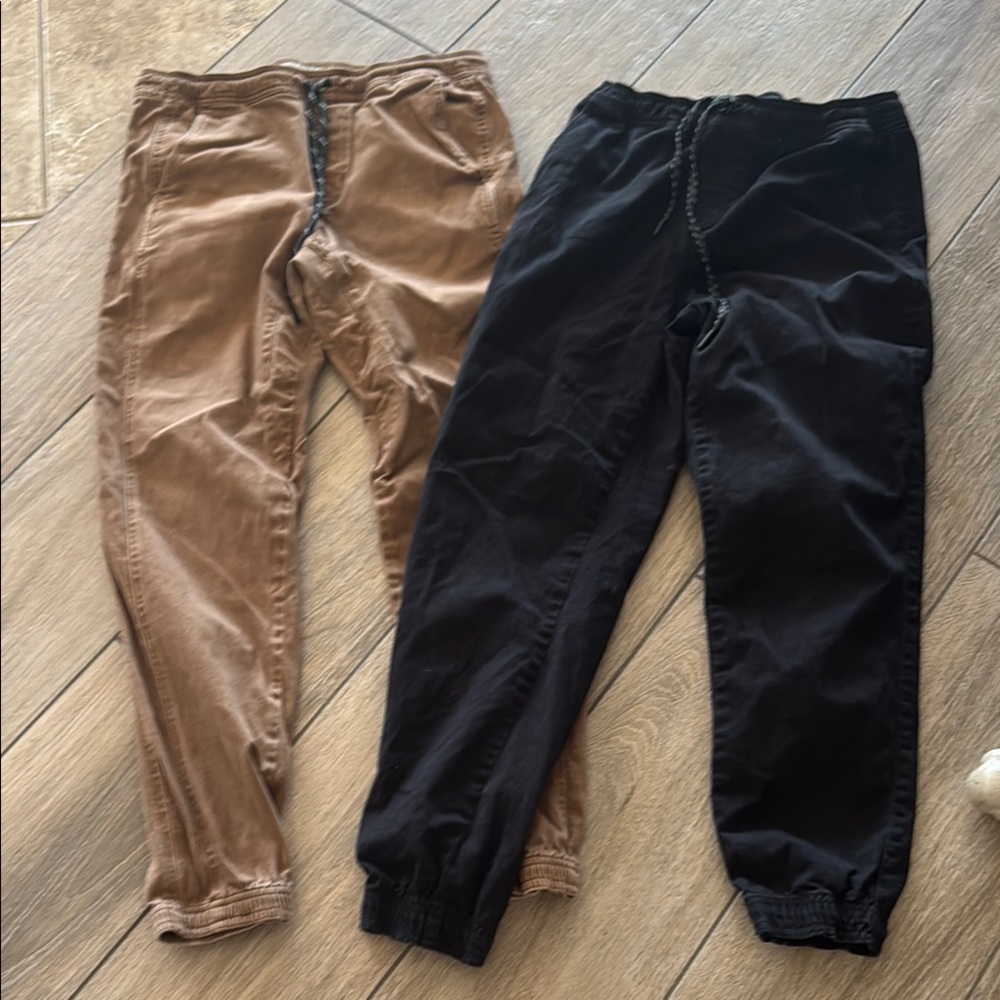 Tilly’s RSQ Jogger Brown and Black Pants medium & large